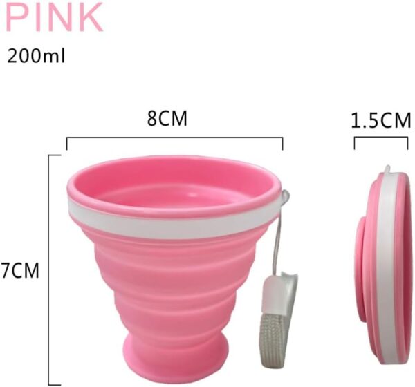 Collapsible Water Bottles 500 ml with silicone collapsible cup 200 ml.Travel Water…