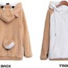 CORIRESHA Cute Coral Velvet Long Sleeve Shiba Inu Dog Embroidery Home Wear Hoodie for…