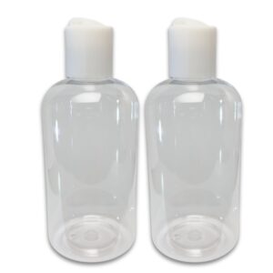 Plastic Squeeze Bottles with Disc Cap, 8 oz/2-Pack, Travel Size, Refillable, BPA-Free,…