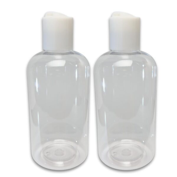Plastic Squeeze Bottles with Disc Cap, 8 oz/2-Pack, Travel Size, Refillable, BPA-Free,…