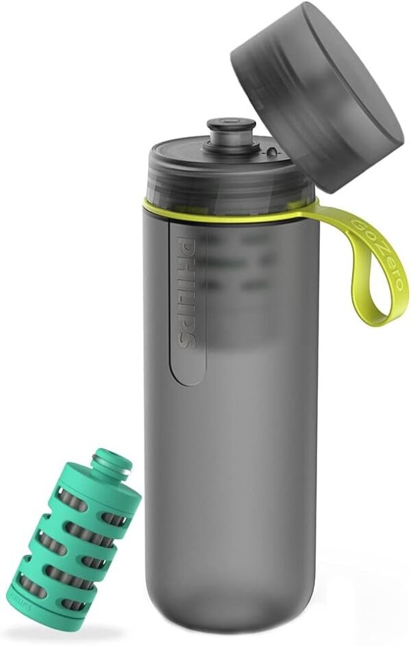 PHILIPS Water GoZero Active BPA-Free Water Bottle with River/Lake/Spring Water Filter…