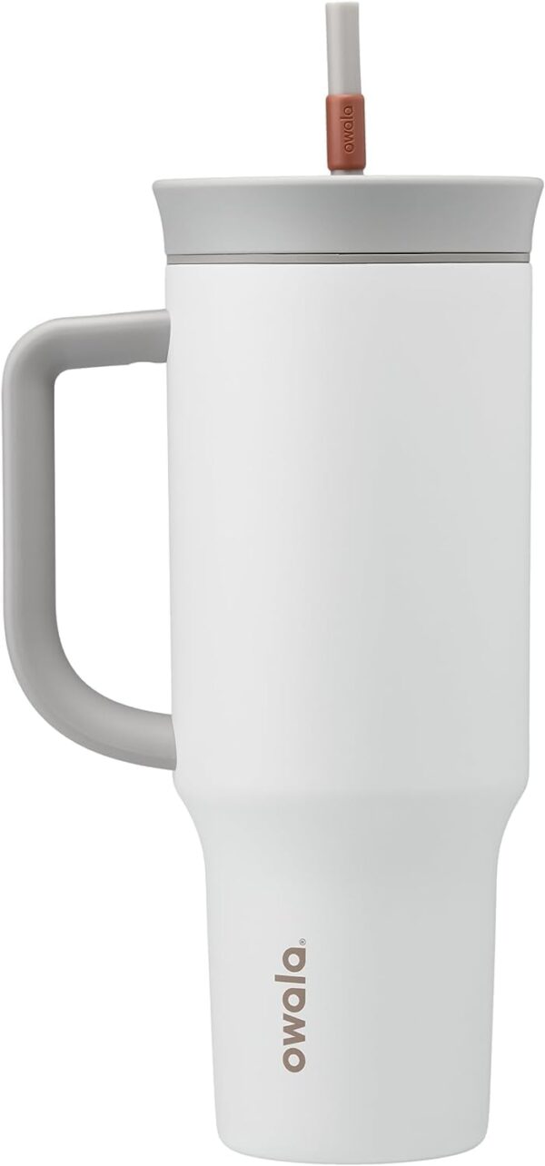 Owala Stainless Steel Triple Layer Insulated Travel Tumbler with Spill Resistant Lid,…