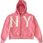 Y2k Hoodie Men Zip Up Graphic Hoodies Y2k Jacket Letter Embroidered Hoodie Hip Hop...