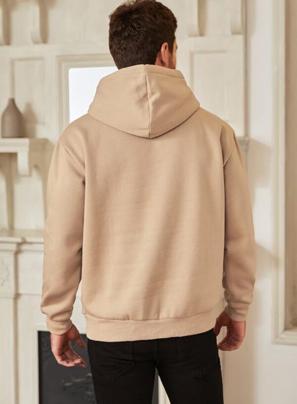 JMIERR Mens Casual Cotton Hooded Collar Drawstring Hoodies Pullover Sweatshirts Casual…