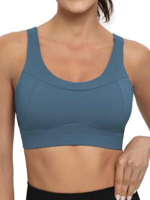 RUNNING GIRL High Impact Sports Bras for Women,Racerback Running Bra Workout…