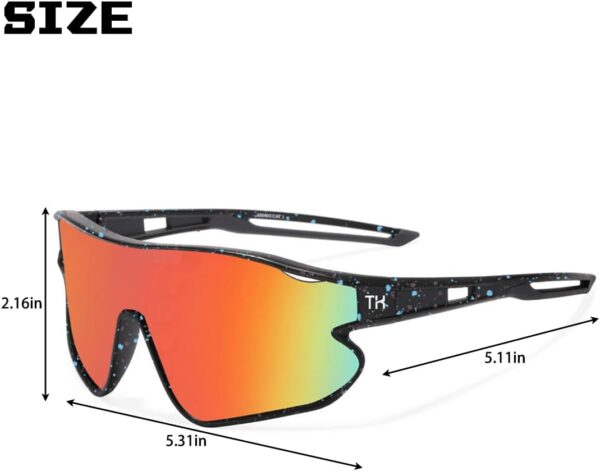 Kids Youth Sunglasses, Polarized Baseball Sunglasses for Age 6-16, Baseball…