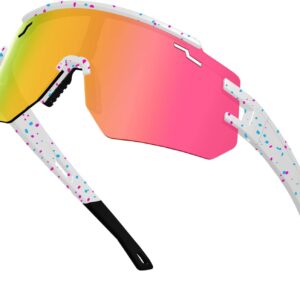 AVV Polarized UV400 Cycling Baseball Sunglasses – Windproof Anti-Fog for Outdoor…