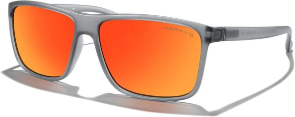 MERRY’S Rectangular Polarized Sports Sunglasses for Men Women Cycling Driving Fishing…