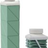 24oz Collapsible Water Bottles,Food grade BPA Free Reusable Foldable Water Bottle...