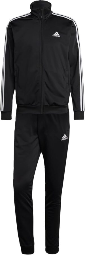 adidas Men’s Size Basic 3-Stripes Tricot Track Suit