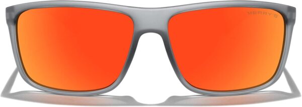 MERRY’S Rectangular Polarized Sports Sunglasses for Men Women Cycling Driving Fishing…