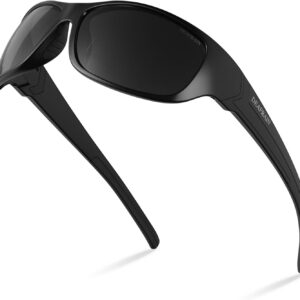 Polarized Sports Sunglasses for Men Women Driving Fishing Cycling Running UV Protection
