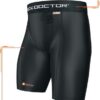 Shock Doctor Compression Shorts with Cup Pocket. Athletic Supporter Underwear with…