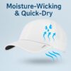TOP-EX L/XL/XXL Unisex Moisture Wicking Baseball Cap Breathable Sport Hats Sun…
