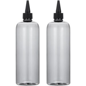driew Applicator Bottles for Hair, 16.9oz Clear Hair Squeeze Bottle for liquids…