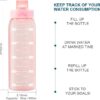 30oz Water Bottle with Time Markers and Filter, BPA Free Large Durable Portable…