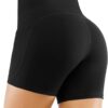 THE GYM PEOPLE Women’s High Waist Workout Shorts Breathable Dolphin Split Elastic…
