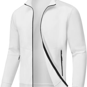 BASUDAM Men’s Track Jackets Lightweight Warm Up Casual Coat Athletic Workout Running…