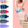 Collapsible Water Bottles 500 ml with silicone collapsible cup 200 ml.Travel Water…