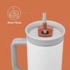 Owala Stainless Steel Triple Layer Insulated Travel Tumbler with Spill Resistant Lid,…