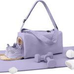 Small Gym Bag for Women with Shoes Compartment, Stylish Duffle Travel Bag...