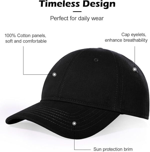 XXL Hats for Men Big Head, Extra Large Baseball Caps for Women, Adjustable Unisex Low…