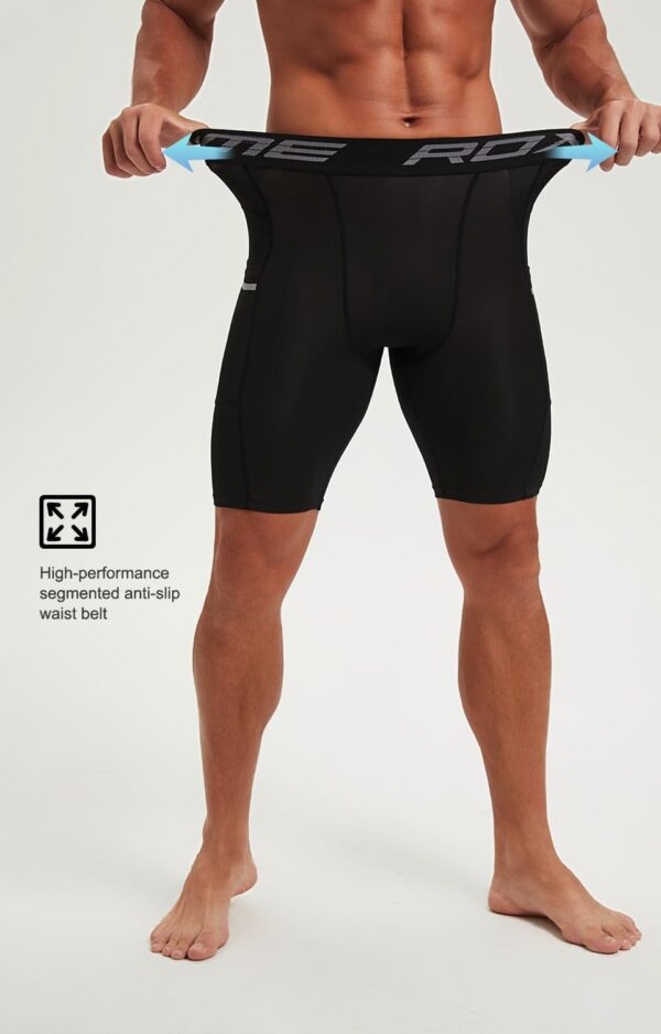 5 or 1 Pack Compression Shorts Men Spandex Sport Shorts Athletic Workout Running…