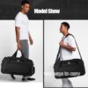 Gym Bag for Men – 55L Black Durable Large Duffle Bag for Travel, Workout,…