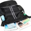 Black Drawstring Gym Bag for Men, Waterproof Drawstring Backpack for Women,…