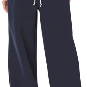 HeSaYep Women’s Fleece Lined Sweatpants Wide Leg Thermal Winter Warm Baggy Sweat Pants…