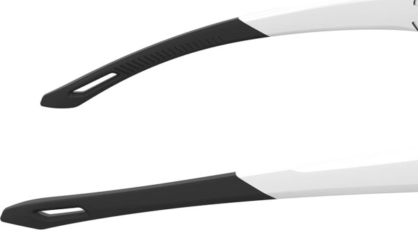Under Armour Men’s Playmaker Wrap Sunglasses, Matte White/Black, 72mm, 10mm