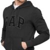 GAP Logo Heritage Hoodie Hooded Full Zip Sweatshirt