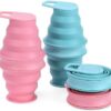 Collapsible Silicone Water Bottle – Foldable, Lightweight, and BPA-Free | 500ml (17oz)…