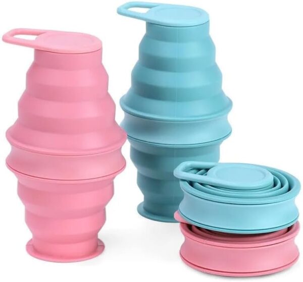 Collapsible Silicone Water Bottle – Foldable, Lightweight, and BPA-Free | 500ml (17oz)…