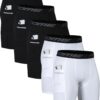5 or 1 Pack Compression Shorts Men Spandex Sport Shorts Athletic Workout Running...