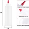 16oz Squeeze Bottles with Red Cap-Pack of 2 Wide Mouth, Leak Proof Refillable…