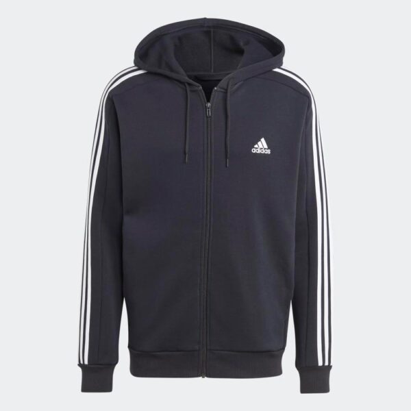 adidas Men’s Essentials Fleece 3-Stripes Full-Zip