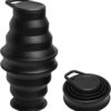 Collapsible Silicone Water Bottle - Foldable, Lightweight, and BPA-Free | 500ml (17oz)...