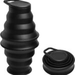 Collapsible Silicone Water Bottle - Foldable, Lightweight, and BPA-Free | 500ml (17oz)...