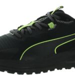 PUMA Men's Twitch Runner Trail Sneaker, Black-Lime Squeeze