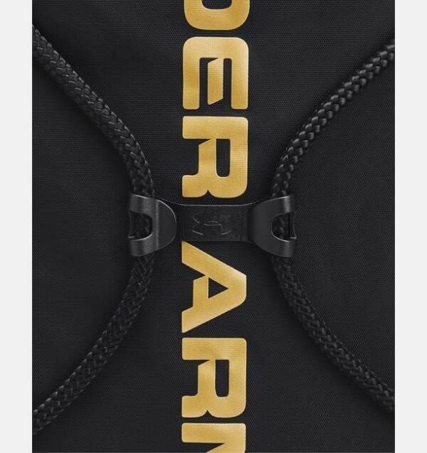 Under Armour Unisex-Adult Ozsee Sackpack , Black (010)/Metallic Gold , One…
