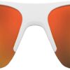 Under Armour Men’s Playmaker Wrap Sunglasses, Matte White/Black, 72mm, 10mm