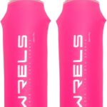 Folding Soft Flask Portable Collapsible Running Lightweight Water Bottle for Outdoor...