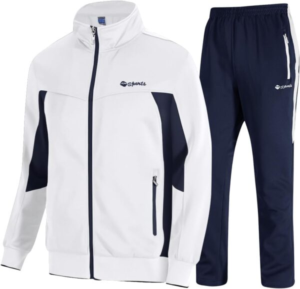 TBMPOY Men’s Tracksuits Sweatsuits for Men Sweat Track Suits 2 Piece Casual Athletic…
