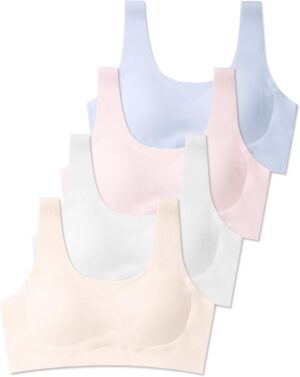 SALIA GIRL Training Bras for Girls 10-16 Sports Seamless Bra with Removable…