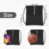Drawstring Backpack Sports Bag Gym Sackpack Draw String Back Bag for Men…