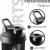 20oz [1 Pack] Bottle Shaker For Protein Mixes With Nice Wire Whisk,Nutrient Shaker…