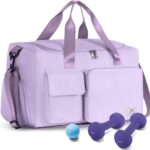FIORETTO Women's Gym Duffle Bag with Shoes Compartment, 37L Capacity, Ideal...