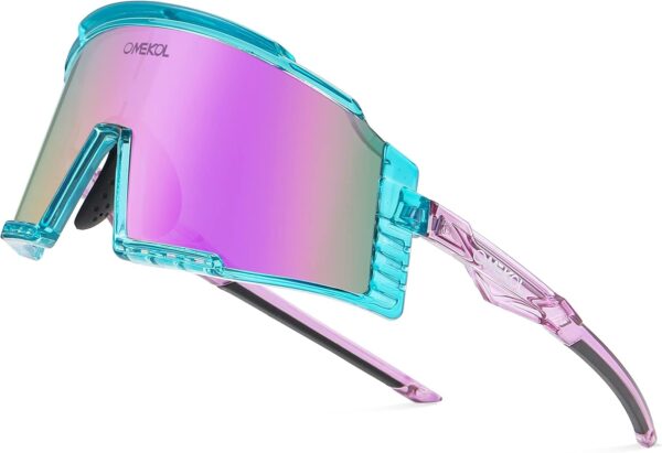 OMEKOL Two Sizes For Adults and Youth Sunglasses Sports Baseball Cycling Glasses Men…