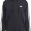 adidas Men’s Essentials Fleece 3-Stripes Hoodie